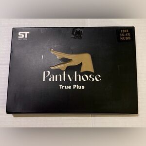 Silky Toes True Plus Pantyhose 3X/4X Nude 2pr- NWT